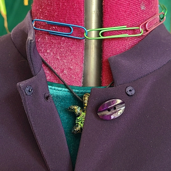 Kasper vintage petite purple 2 piece skirt and blazer - Picture 5 of 7